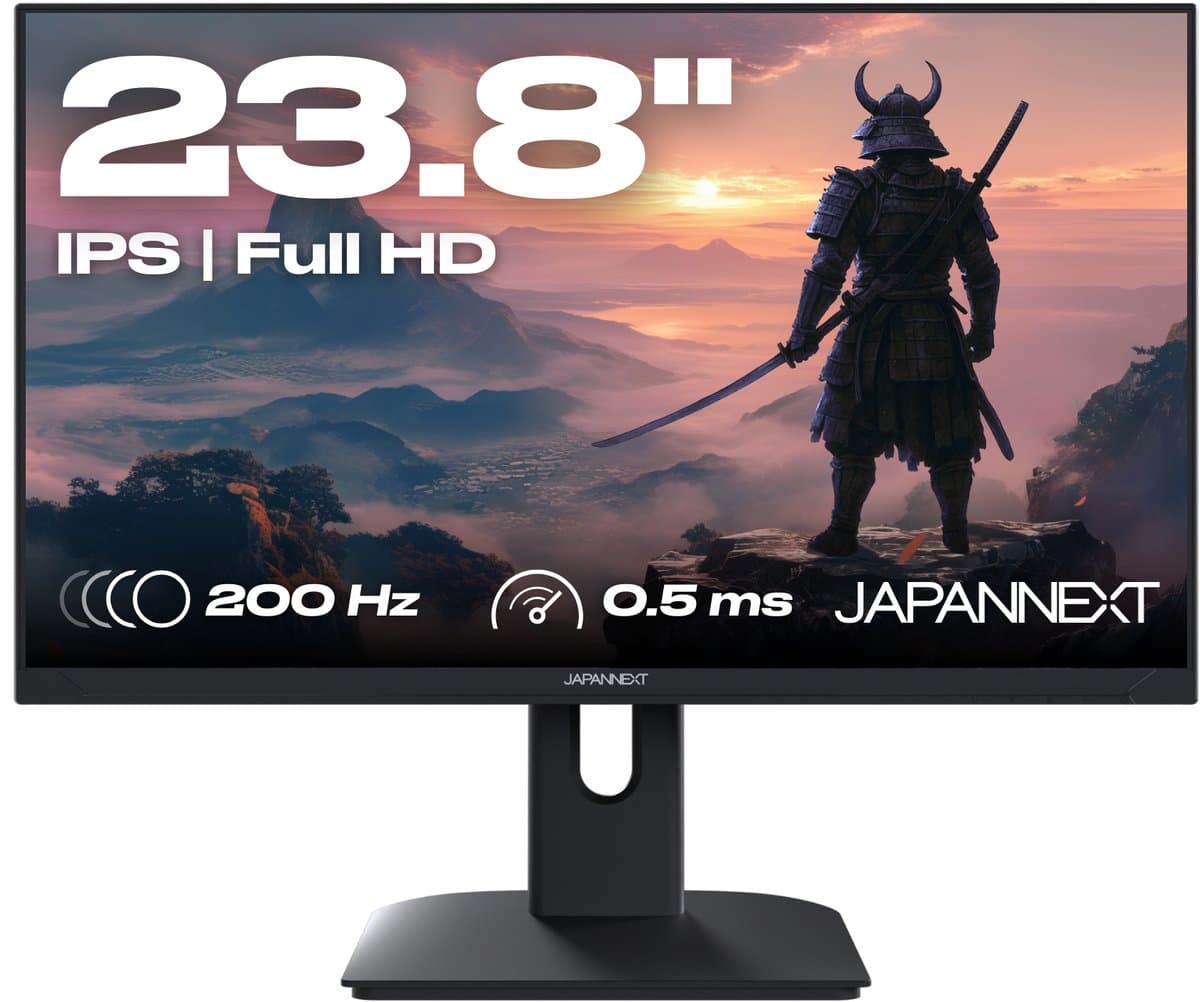 JAPANNEXT Gaming Monitor 23.8" IPS Full HD (1920x1080) 200Hz 0.5ms | JN-I238FHD200F — afbeelding 1