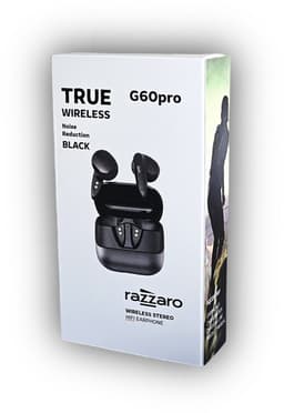 Razzaro draadloze Oordopjes - Bluetooth oordopjes - Earpods - Oortjes draadloos - Bluetooth 5.3 - Geschikt voor Smartphone & Laptop - Zwart - G60 Pro — thumbnail 5