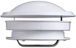 Witte dakventilator met vliegenbescherming voor caravan en boot — thumbnail 1