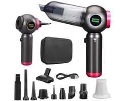 Handstofzuiger 22000 Pa - Draadloos, USB-oplaadbaar, Draagbaar en Lichtgewicht voor Kantoor, Huis, Keuken en Dierenharen