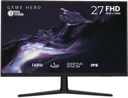 GAME HERO® 27 inch FHD Gaming Monitor - 144Hz -1ms - IPS — thumbnail 1