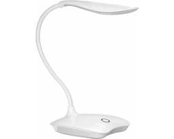 TuseRxln LED Bureau Lamp - Aanraak Dimmen - 3 Helderheidsniveaus Flexibele Slangeteel Verstelbaar Wit - 1 - Voor Lezen En Werken
