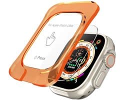 Togadget® - screen protector full cover - Tempered 3D protector - bescherming van jou Apple Watch - geschikt voor Apple Watch Ultra 1 - 2 serie screen protector full cover - 49 mm