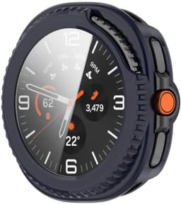 Hoesje met Ingebouwde Tempered Glass Geschikt voor Samsung Galaxy Watch 8 Classic - Smartwatch Hoes met Screen Protector - Hard Plastic Bumper Case - Blauw — thumbnail 6