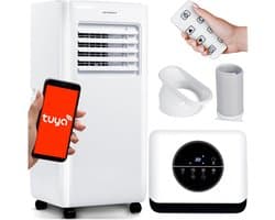 Mobiele 5-in-1 airco 10.000 BTU, koeling, ontvochtiging en ventilatie voor elk seizoen