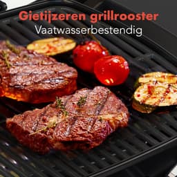 KitchenBrothers Gas BBQ - Tafelmodel Barbecue - Tafelbarbecue - PFAS Vrij - Anti-aanbaklaag - 37x48 cm Grilloppervlak - Zwart — thumbnail 5