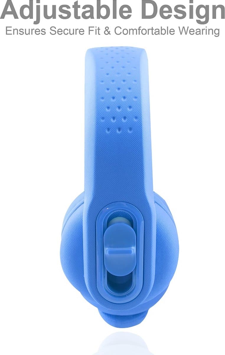 DKT Eduline Flexifoon blauw flexibele hufterproof koptelefoon hoofdtelefoon kinderen voor gebruik in de school klas — afbeelding 1