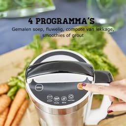 Soepmaker – Soupmaker Met 4 Programma’s - Soep Maker Met Automatische Geheugenfunctie – Blender Met 1,6 l Roestvrij Stalen Kan - 1150 W — thumbnail 4
