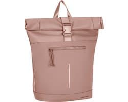New Rebels Bruce New York Oudroze 21L Rolltop Rugzak Waterafstotend Laptop 15.6
