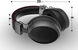 Over Ear Koptelefoon Draadloos - Active Noise Reduction - Draadloze Headset - Bluetooth - Lange batterij duur - Bedraad of draadloos - Kristalheldere Gesprekken - Zwart — thumbnail 5