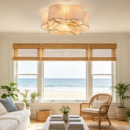 Plafondventilator Met Verlichting 50 Cm Koperkleur Bloemvorm Met Appbediening En Afstandsbediening 6 Snelheden Omkeerbaar — thumbnail 1