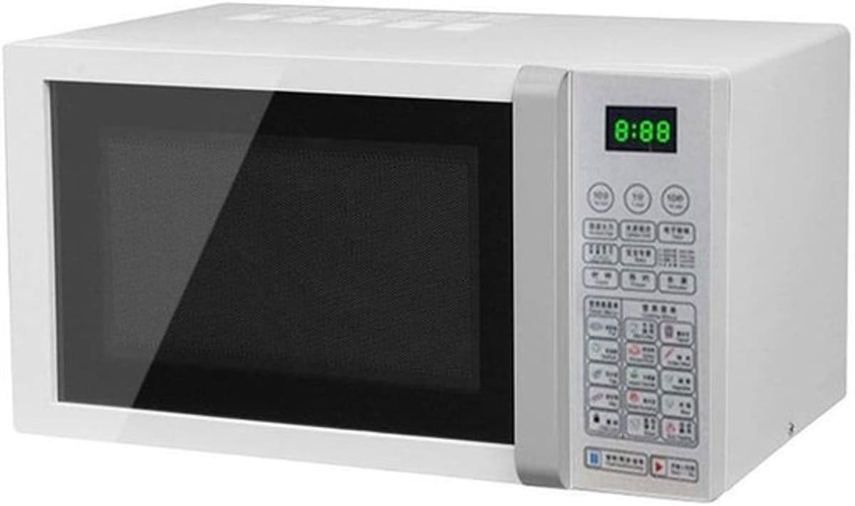 Magnetronoven - Keukenapparaat - Snel eten bereiden - Digitaal display - 23 liter inhoud - Zilver — afbeelding 1