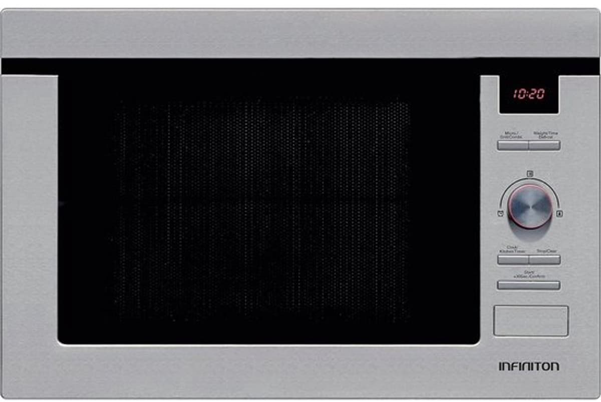 Inbouwmagnetron met grillfunctie 25 liter RVS digitale bediening — afbeelding 1