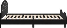 Bedframe van zwart fluweel, 90 x 200 cm — thumbnail 5