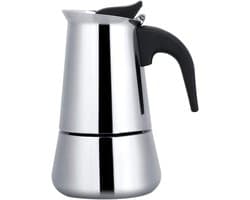 450 ml, roestvrijstalen mokkakan voor espresso-koffie, geschikt voor gas, elektrisch en inductie, campingkoffiekoker, koffiezetapparaat voor thuis en onderweg