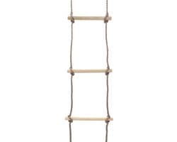 Ladder 290 cm van grenenhout, klimladder met 8 sporten voor speeltoren en tuin, belastbaar tot 50 kg
