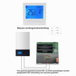 Programmeerbare Digitale Huis Thermostaat, Slimme Temperatuurregelaar, Gas Boiler Thermostaat, Wandgemonteerde LCD Verwarming Thermostaat — thumbnail 3