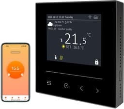 Smart thermostaat voor water, vloerverwarming en boiler, gastverwarming, / wifi, chronothermostaat, digitaal programmeerbaar, kamerthermostaat, compatibel met — thumbnail 1