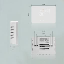 Slimme WiFi Thermostaat voor Ketel 5A 220V Compatibel met, Smart Thermostaat Boiler Chronothermostaat Programmeerbare Wit met / APP Bediening, Droog Contact — thumbnail 4
