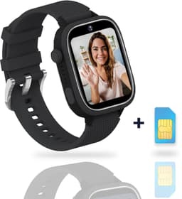 AngelTech Ultra GPS Horloge Kind Met Simkaart 4G – SOS knop – Smartwatch Kinderen – Whatsapp - HD Camera en Videobellen – Smartwatch Kind – GPS Tracker Kind – Smartwatch Kids - Elke polsmaat - Zwart — thumbnail 1