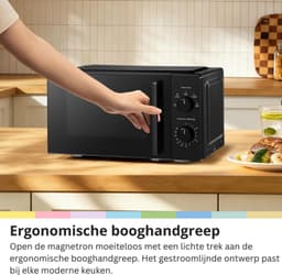 SNJY® Magnetron Vrijstaand - Microgolf - Microwave - 20 Liter - 700 W - Zwart — thumbnail 2