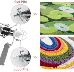 Tapijttuftpistool Black Set 2 - Aluminium En Kunststof - 5.5 Kg - Voor Tapijt Maken En Sculpturen - Handgereedschap — thumbnail 1