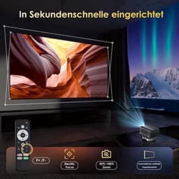 Mini Beamer 1000 ANSI Lumen - Full HD 1080p Resolutie - LED Projector - Android 13 Smart Beamer - Draagbaar Met Wifi En Bluetooth — thumbnail 5