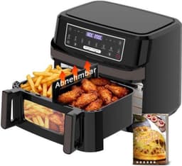 Heteluchtfriteuse 12 Liter - 2600 Watt Vermogen - Drukknop Bediening - Gemengde Kleuren - Grote Capaciteit — thumbnail 1