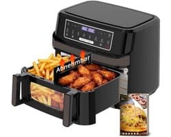 Heteluchtfriteuse 12 Liter - 2600 Watt Vermogen - Drukknop Bediening - Gemengde Kleuren - Grote Capaciteit