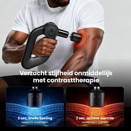 Massagepistool - Ijs Zwart - - Met Warmte & Koude Functie - Voor Spierpijnverlichting — thumbnail 1