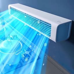 Draagbare Airco - Mobiele Koeler - Ruimte Koelen - Geen Raam Nodig - 60 Graden Oscillatie - Wit — thumbnail 2