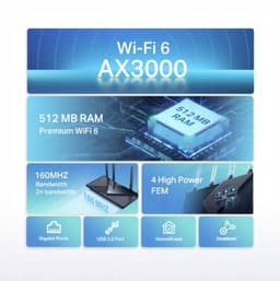 TP-Link Archer AX3000 dual-band Gigabit Wi-Fi 6-router — thumbnail 4