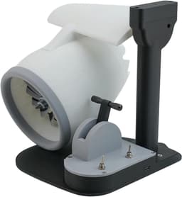 Draagbare turboventilator - Mini jet fan - Modelbouw projecten - Instelbare luchtstroom - 20x20x22cm - Blauw licht — thumbnail 5