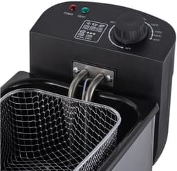 Elektrische Frituurpan - Friteusepan Airfryer - Thuis Frituren - Roestvrij Staal - 3 Liter - Zilver — thumbnail 4