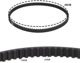 Aandrijfriem 6,1 meter - Compatibel met Art.8846/8847/8848 - Nylon - 1,6 mm doorsnede - 6 x reservedraadspoel - Grijs - Grasmaaier — thumbnail 4
