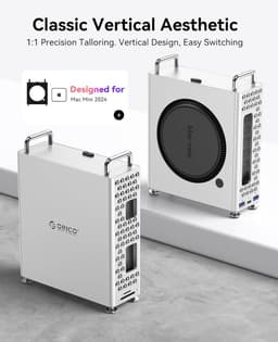 Externe SSD - MiniPro opslag - Snelle dataoverdracht - Inclusief standaard - 2TB - Zilver — thumbnail 3