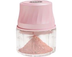 Mini Hakmachine - Keukenmachine Knoflook - Groente Snijden - Draadloos Ontwerp - 350ml - Roze