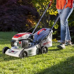 Benzine Grasmaaier - Tuinmaaier - Gazon Onderhoud - Krachtige 4-takt motor - 42 cm Snijbreedte - Grijs — thumbnail 2