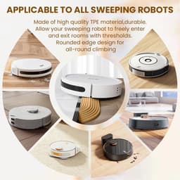 Deurdrempelhelling voor robotstofzuiger, universele helling, deurdrempels, 68 x 5 cm, in rolstoel en badkamer, voor robotstofzuiger, verhoging, geel — thumbnail 4