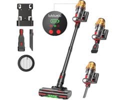 Lubluelu G11 Draadloze Steelstofzuiger 40Kpa- 5 in 1 Handstofzuiger - Zelfstaand Design - 45 Min Gebruikstijd - Verwijderbare Batterij- Anti-klit Borstel - HEPA-filter - LED-koplampen