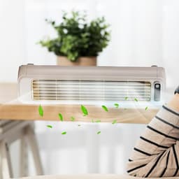 Bladeless Koude Lucht - Torenventilator - Ruimte Koelen - Stille Werking - Compact Ontwerp - Grijs — thumbnail 2