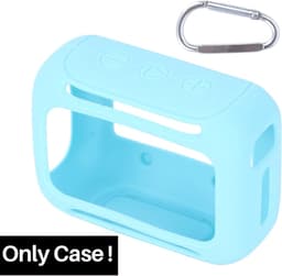 Siliconen Beschermhoes voor Draagbare Bluetooth Speaker - Lichtblauw, Geschikt voor JBL GO 5, Schokbestendig en Waterdicht — thumbnail 2