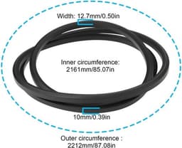 Grasmaaier Dubbelzijdige Riem SB35065700/0 - Compatibel met Sabo 92-13H — thumbnail 4
