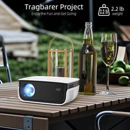 Mini-Beamer - Draagbare Thuisbioscoop - Ondersteunt 1080p Full HD - 7500 Lux Helderheid - Voor Filmavonden — thumbnail 3