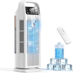 Mobiele Airco - Ventilator Koeler - Persoonlijke Koeling - Zonder Afvoerslang - 1200 ml Tank - Mat Zwart — thumbnail 2
