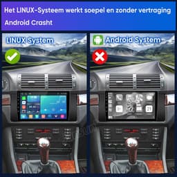 Awesafe Autoradio - Geschikt Voor BMW X5 E53 5 serie E39 - Draadloos Carplay Android Auto - Linux systeem - Touchscreen - Bluetooth Wifi — thumbnail 2