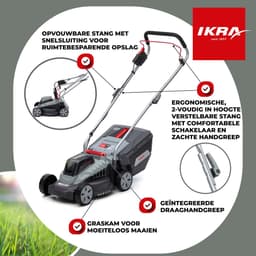 IKRA Bosch 36 V accu-grasmaaier IB-LM 33 voor gazons tot circa 250 m² – exclusief accu en oplader — thumbnail 4