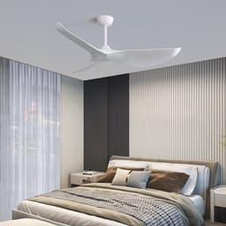 Plafondventilator van 132 cm (52 ​​inch) zonder verlichting – voorzien van een afstandsbediening met 6 standen, 3 ABS-bladen en een omkeerbare gelijkstroommotor. — thumbnail 5