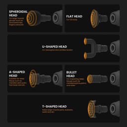 Casa Living Massage Gun - Massage Apparaat - 10 Snelheden - 6 Massagekoppen - USB Oplaadbaar - Diepe Spierontspanning - Zwart — thumbnail 4