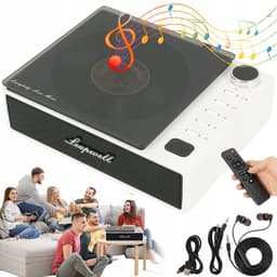 Draagbare CD-speler Bluetooth - 7-in-1 CD USB FM AUX Optisch - 4000mAh & 4,5 Uur Speeltijd - 2.0 Stereo & Retro Design - Voor Thuis, Kantoor & Kamperen — thumbnail 1